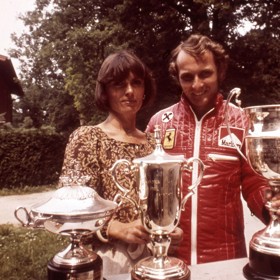 Niki Lauda s manželkou Marlene Knaus v roce 1975