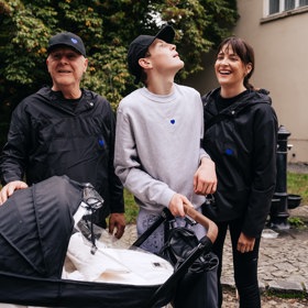 Kateřina Sokolová se svou rodinou.