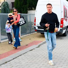 Dopita s Agátou a dětmi.