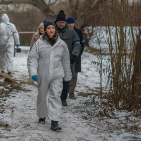 Tereza Dočkalová si užila náročné natáčení ve sněhu.