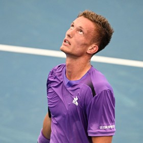 Český tenista Jiří Lehečka. 