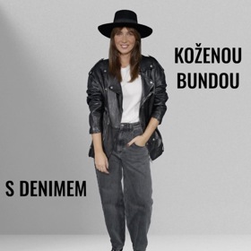 Klobouk nemusí být vždy jen ve vysoce elegantním outfitu, skvěle si rozumí i s koženou bundou a denimem.