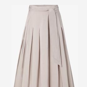 Široká midi sukně se sklady, Tatuum, 2 849