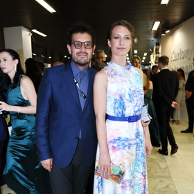 Herečka Anna Polívková se svým novomanželem, Italem Giuseppem.