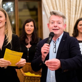 Veronika Kašáková a Aleš Háma na minulém ročníku Prague Wine Show.