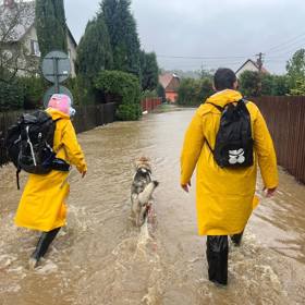 Tomáš Klein sdílel fotky v době povodní.