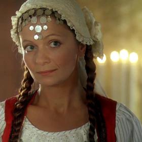 Ljuba Krbová natáčela pohádku Lotrando a Zubejda v roce 1996.