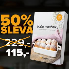 Skvělým tipem na vánoční dárek je knížka Naše moučníky, která potěší nejen babičky.