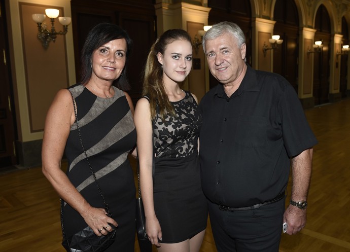 Václav Ševčík a Eva Adams mají krásnou dceru Evičku.