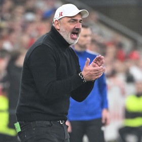 Trenér Slavie Jindřich Trpišovský.