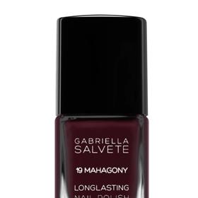 Dlouhotrvající lak na nehty s vysokým leskem, Longlastin Enamel, Gabriela Salvette, odstín Mahagony, 120 Kč