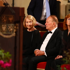 Janda s Kolářovou na Pražském hradě. 