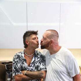 Filip Jankovič s partnerem.