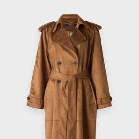 Trenčkot z umělého semiše, Gina Tricot, 2 400 Kč