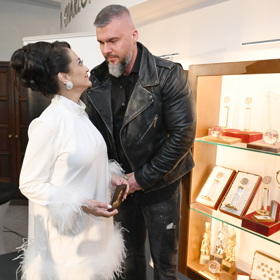 Lucie Bílá s Radkem Filipim.