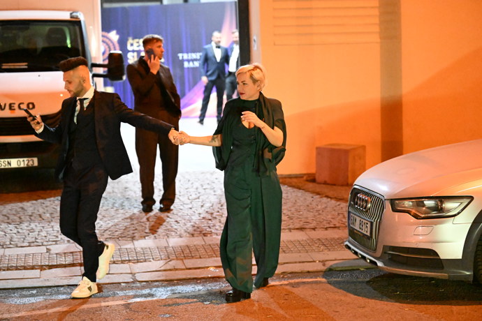 Martina Pártlová s partnerem Josefem Vařekou.