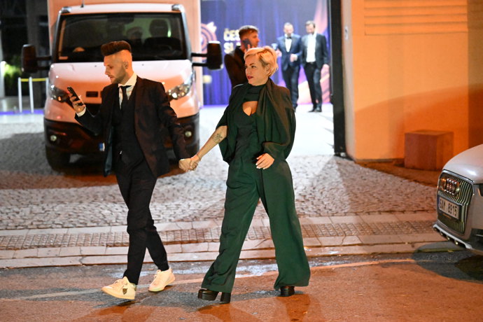 Martina Pártlová s partnerem Josefem Vařekou.