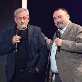 Richard Tesařík a Ivan Vodochodský na jevišti Divadla Kalich.