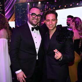 Milan Peroutka a jeho partner se na Slavících dobře bavili. 