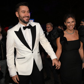 Marek Ztracený po boku své manželky.