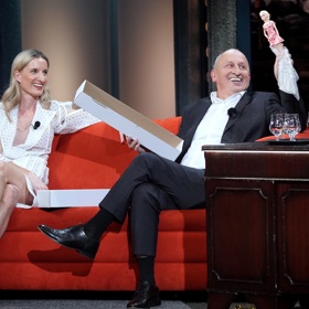 Adela Vinczeová v pořadu Show Jana Krause.