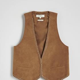 Semišová vesta, Reserved, 1 799 Kč