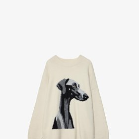 Svetr s psíkem, Stradivarius, 999 Kč