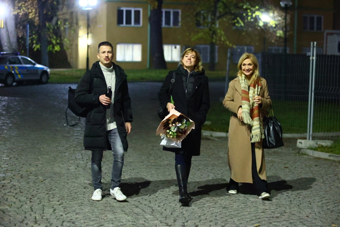 Jana Paulová odcházela se svým tanečním partnerem Robinem Ondráčkem.