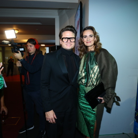 Ondřej a Daniela pózovali fotografům. 