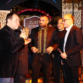 Karlos Vémola na slavnostním otevření Zlatého stromu.