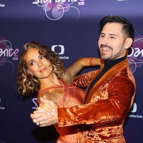 Lucie Vondráčková po boku Lukáše Bartuňka.