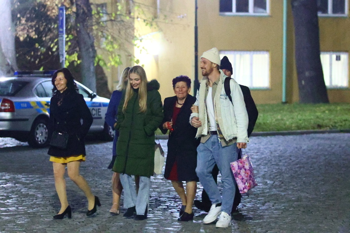 Martin Prágr i jeho nejbližší odcházeli ve výborné náladě. 