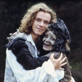 Takhle to Filipu Blažkovi a Jiřině Bohdalové slušelo v roce 1993, kdy se točila pohádka Nesmrtelná teta.