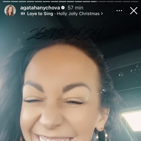 Agáta Hanychová je štěstím bez sebe.