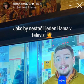 Aleš Háma komentoval reportáž svého syna Jáchyma Hámy.