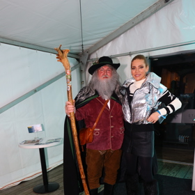 Andrea Verešová s Krakonošem.