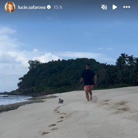 Lucie Šafářová je s Tomášem Plekancem na Seychelách. 