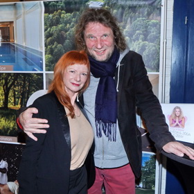 Herečka Bára Štěpánová se svým manželem Miroslavem Barabášem.