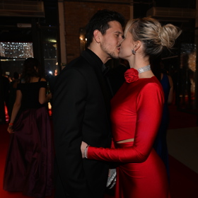 Jan Solfronk se Sabinou Pšádovou na Plese jako Brno. 