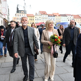 Prezidentský pár přijel na návštěvu jihu Čech.