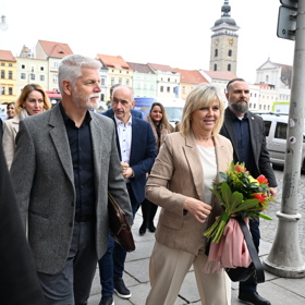 Prezidentský pár přijel na návštěvu na jihu Čech.
