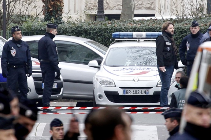 Útok na redakci Charlie Hebdo.