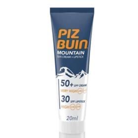 Krém na obličej a balzám na rty v jednom s SPF 30 a 50, Mountain Cream, Piz Buin, 325 Kč