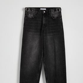 Vyšisované barrel jeans, Reserved, 559 Kč