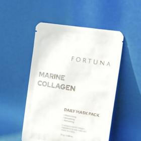 Maska s mořským kolagenem pro elasticitu pleti, Fortuna, Pure District, 1345 Kč/10 ks