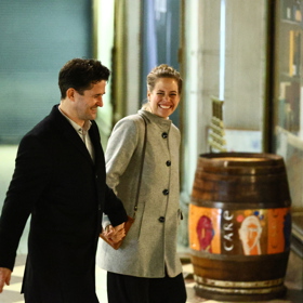 Zuzana Kajnarová při odchodu z premiéry.