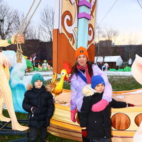 Michaela Tomešová dorazila s dětmi. 