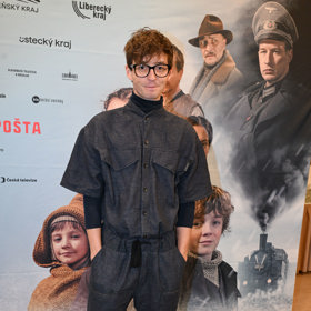 Denis Šafařík na premiéře filmu Tichá pošta.
