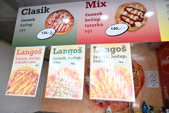 Cena za langoše.