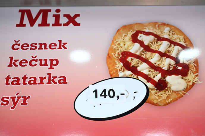 Cena za langoš.